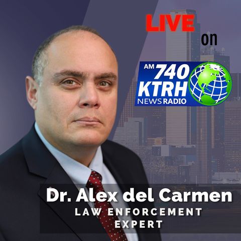 Dr. Alex del Carmen at Tarleton State University on Talk Radio KTRH Houston discussing Iran, Russia, and China doing war drills together