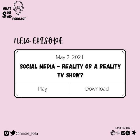 Social Media - Reality or Reality TV Show