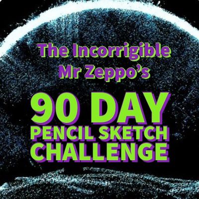 90 Day pencil sketch-a-thon challenge