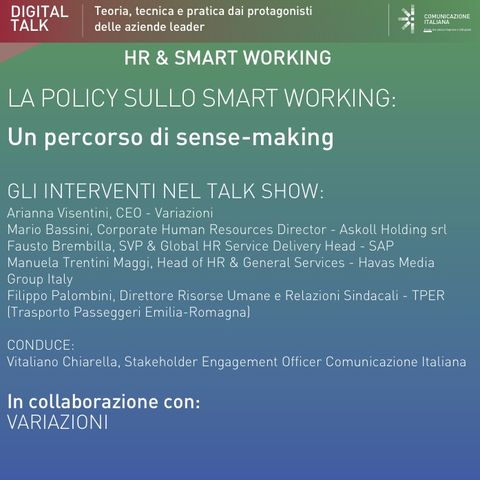 Digital Talk | La policy sullo smart working un percorso di sense-making | Variazioni