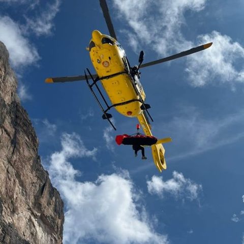 Coppia di scalatori vicentini ferita da una scarica di sassi sulle Pale di San Martino