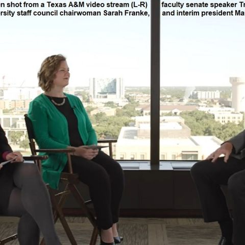 Texas A&M interim president Mark Welsh addresses university employees