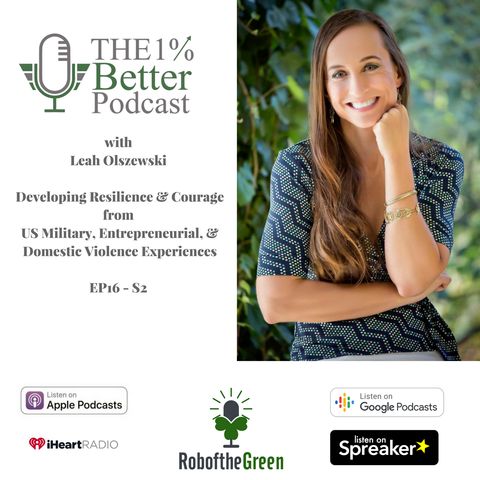 Leah Olszewski - Developing Resilience & Courage from US Military, Entrepreneurial, and Domestic Violence Experiences - EP068