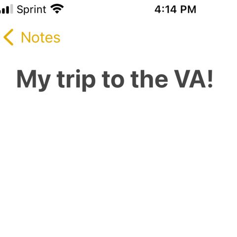My trip to the VA