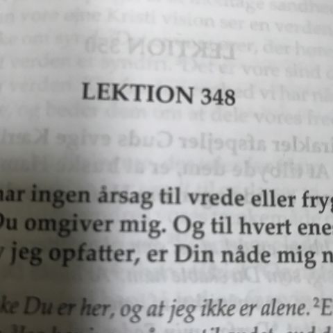 Lektion. 348. Et kursus i mirakler.