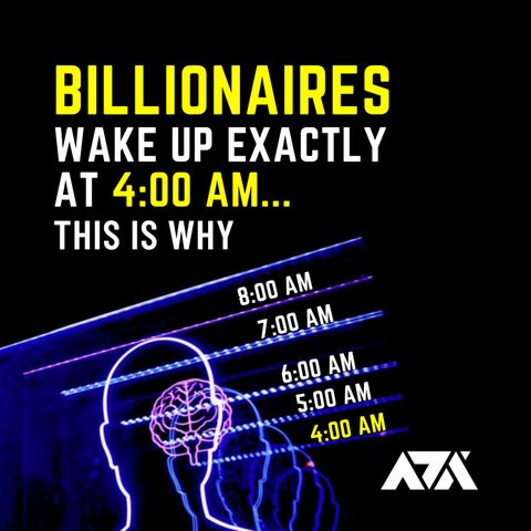 Billionaires Wake Up EXACTLY at 4:00 AM...This Is Why  – Waking Up at 4:00 AM Every Day Will Change Your Life