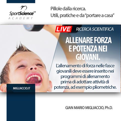 Effetti  dell’allenamento  di  forza  vs  potenza  nei  giovani,  quali  differenze?