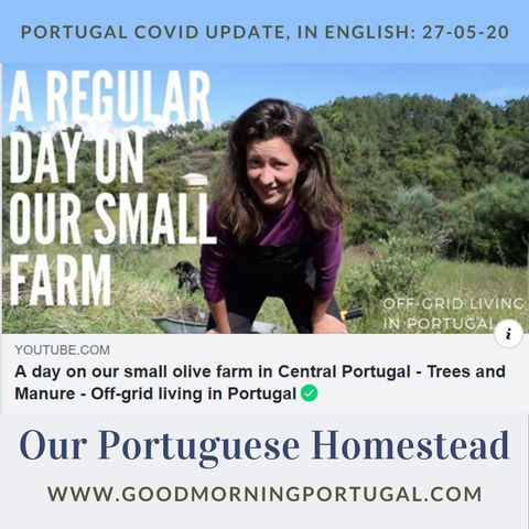 Portugal Covid news & weather update PLUS 'Our Portuguese Homestead'