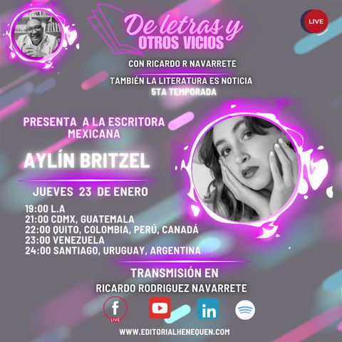5ta Temporada _De letras y otros vicios_ Con Aylín Britzel_