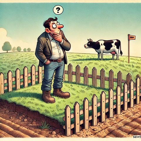 "My wife's father said if you marry my daughter I'll give you three acres and a cow. I'm still waiting for the three acres."