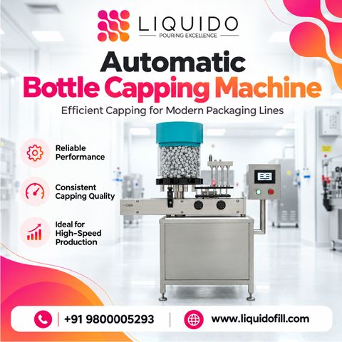 Automatic Bottle Capping Machine Types, Uses & Benefits