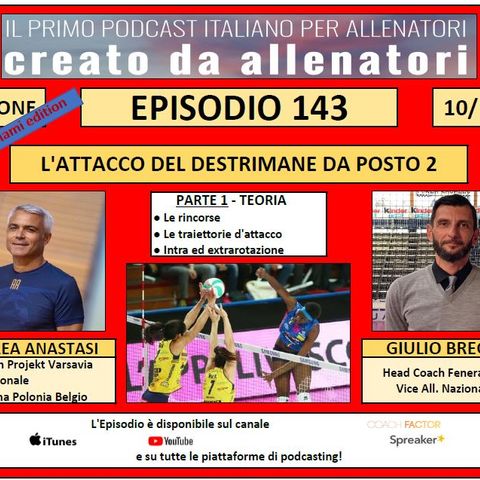 Episodio 143: L'attacco da posto 2 del destrimane (parte 1) - Andrea Anastasi e Giulio Bregoli (teoria)