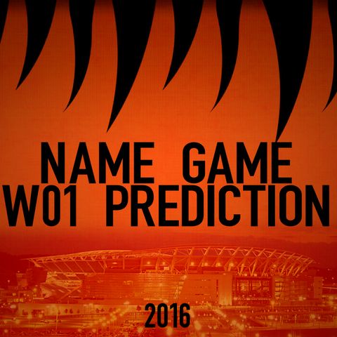 Name Game Week 1 Predictions