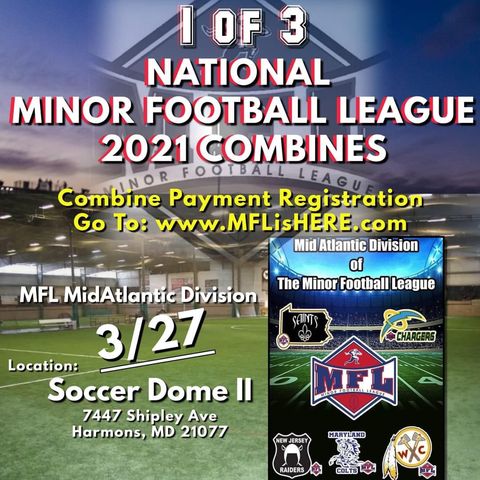 2021 Minor Football League Mid-Atlantic Division Combine March 27