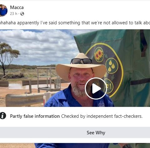 Craig @Macca_McGown on his satirical video about EVs on the Nullarbor being 'fact checked' by @AAPFactCheck, @Facebook - next, @Youtube?