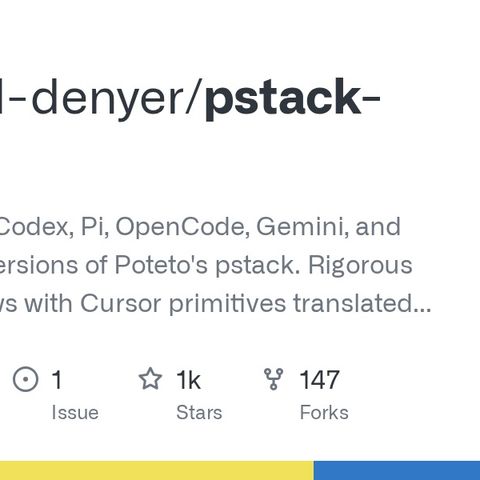GitHub - michael-denyer/pstack-claude: Claude Code, Codex, Pi, OpenCode, Gemini, and Prime Agent versions of Poteto’s pstack. Rigorous agent