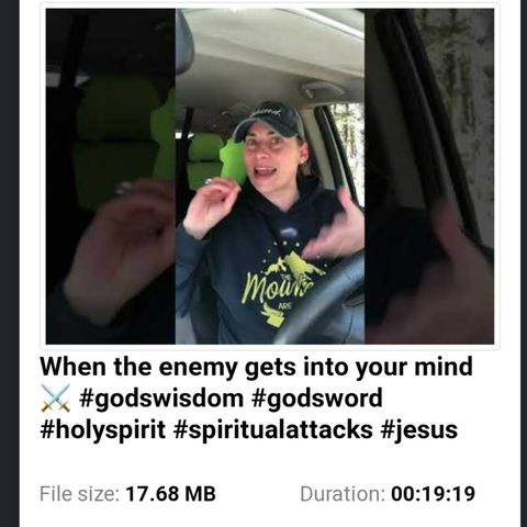 When the enemy gets into your mind ⚔️ #godswisdom #godsword #holyspirit #spiritualattacks #jesus