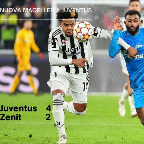 Juventus - Zenit: in Europa son 4 su 4!