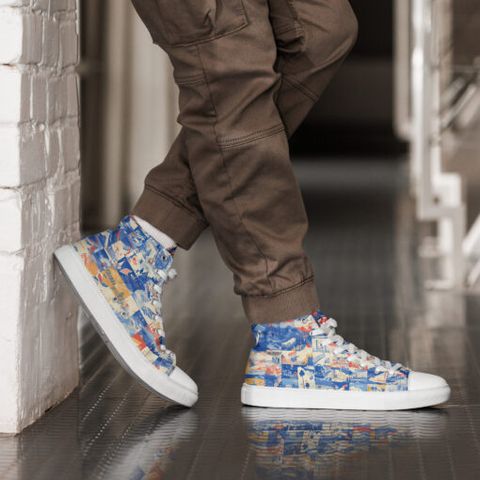 Discover LA's Newest Trend: Rallypants High-Top Canvas Shoes