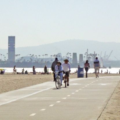 My Fight on the Long Beach Bike Path Today