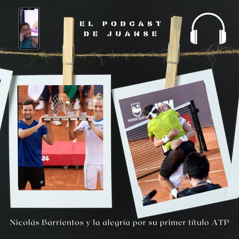 Nicolás Barrientos y la alegría por su primer título ATP