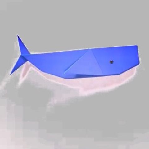ballena de papel/ola