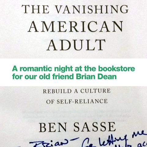 Brian Dean spent part of his anniversary date night at the bookstore