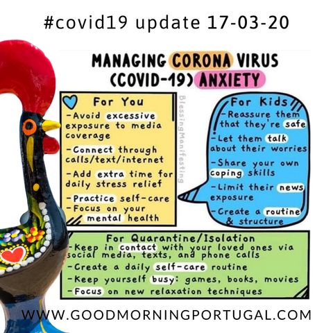 Portugal Coronavirus Update 17-03-20 (For Portugal, in English)