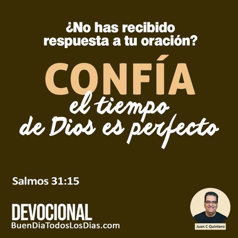 Confía en el tiempo de Dios