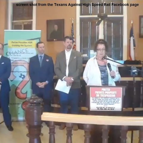 Audio provided by Texans Against High Speed Rail news conference held 2/11/2019