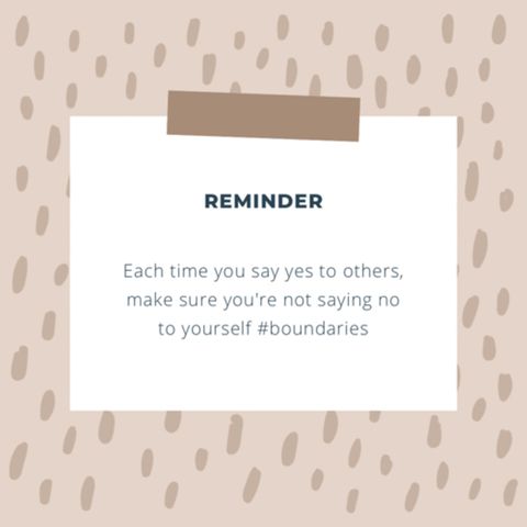 Tips on setting boundaries 💞