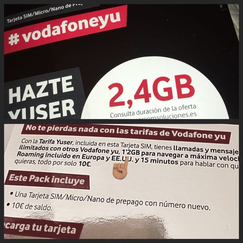 Vodafone: me siento tumbado.