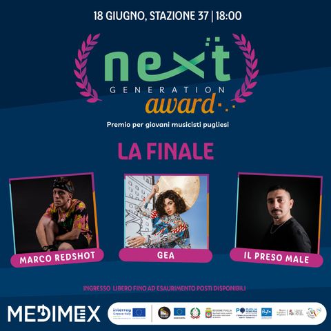 Radio Medimex Showcase 2023 - Finale Next Generation Award - 18/06/2023