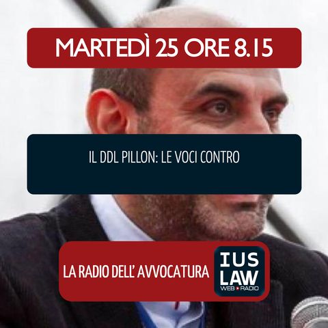 IL DDL PILLON: LE VOCI CONTRO - Martedì 25 Settembre 2018 #Svegliatiavvocatura