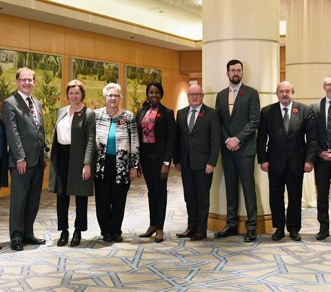 Adrian Dix with provincial and territorial Ministers of Health in Vancouver final
