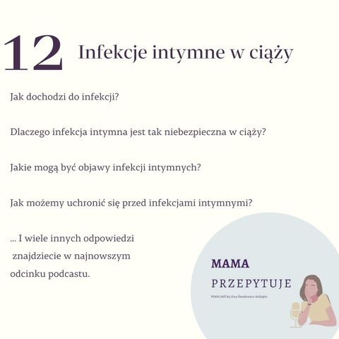 Odcinek #12: Infekcje intymne w ciąży PODCAST MAMA przepytuje