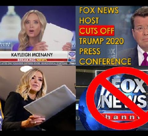 Fox News cuts away from Donald Trump's spokeswoman Kayleigh McEnany over election fraud claims
