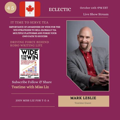 Teatime with Miss Liz T-E-A Open Discussion with Mark Leslie Lefebvre Self Publishing/Speaking, Writing, Craft Beer