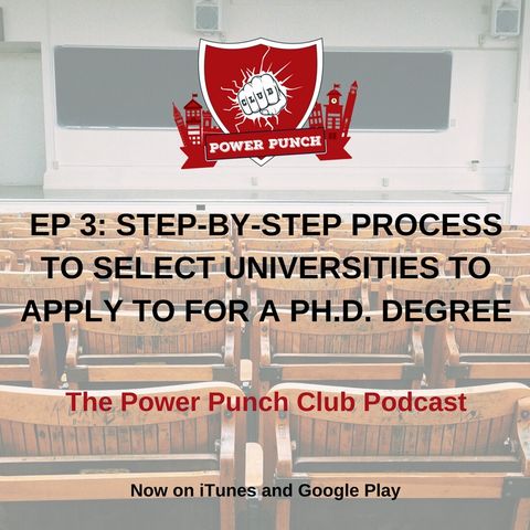 Step-by-step process to select universities to apply to for a Ph.D. degree