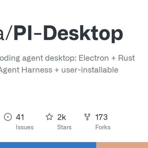 GitHub - vastsa/PI-Desktop: Local-first AI coding agent desktop: Electron + Rust host core + pi Agent Harness + user-installable plugins
