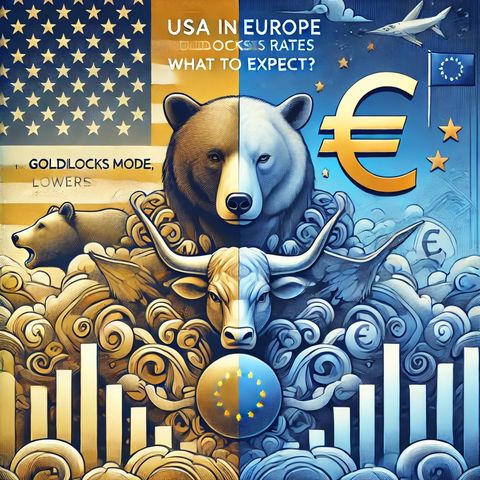 Usa in Modalità "Goldilocks", cosa aspettarsi mentre L'Europa riduce i tassi?