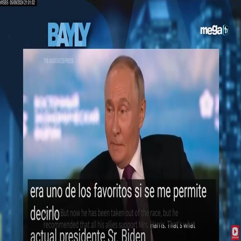 Vladimir Putin dice que le gustaría votar en las elecciones de EE.UU. entérate por quién!