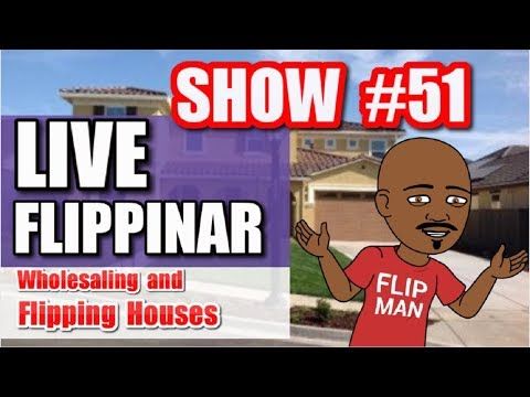 Flipping Houses | Live Show #51 Flippinar: House Flipping With No Cash or Credit 04-26-18