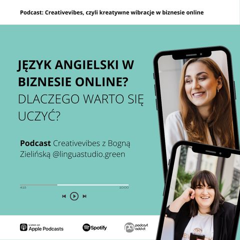 PODCAST #28 - Język angielski w biznesie online? Dlaczego warto się uczyć - rozmowa z Bogną Zielińską