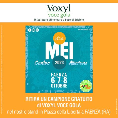 Voxyl Voce Gola al "MEI" 2023 di Faenza
