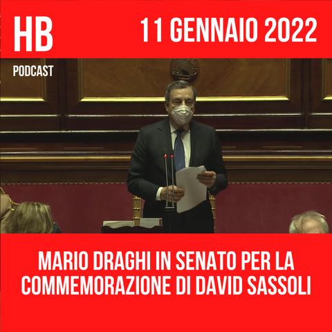 Draghi in Senato per la commemorazione di David Sassoli