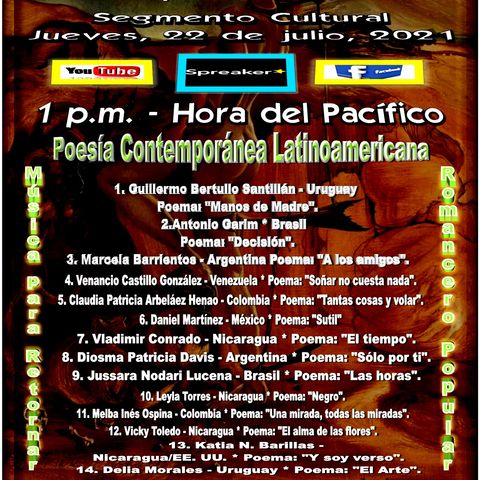 Poesía Contemporánea Latinoamericana + Música de Retorno