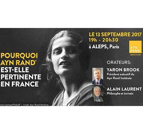 Yaron Lectures: Who is Ayn Rand and Why is She Relevant in France?