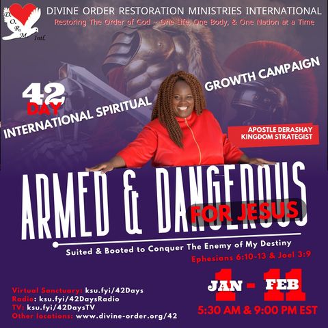Peace Apostle Sharyl Burkes 42 Day Armed and Dangerous 1.12am