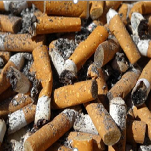 contaminación por colillas de cigarrillo